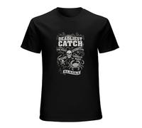 Khian SOON Deadliest Catch Tv Series Short Sleeves Men's Summer T-Shirt Black M