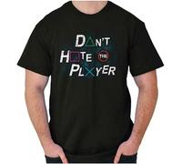 Khian SOON Men's Dont Hate The Player Video Gamer Gaming Geek Or Mens Crewneck Tee T-Shirts Black 3XL