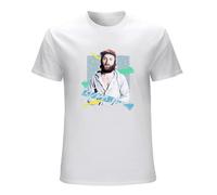 Khian SOON Men's Retro 80S Phil Collins/Aesthetic Fan Art Design Summer Clothes Blouse Men Workou T-Shirts White L
