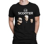 Khian SOON Scooter Poster Techno Hard Trance German Band Men Printed Tshirt L Black