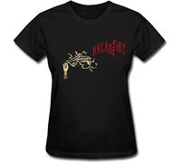 Khian SOON Women's Arcade Fire Funeral T-Shirt L Black