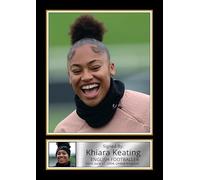 Khiara Keating Poster Print - England & Man City Golden Glove Goalkeeper - Framed or Unframed - Gift for Women’s Football Fans, A4 Poster Print (297x210mm)