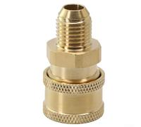 KHIronHive 1/4 Inch Quick Release Connector Coupler Fitting For High Pressure Washer & Hose, Garden P ower Tools, Compatible With Various Thread Types, Stainless Steel Or Brass(#5)