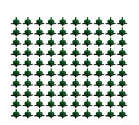 KHIronHive 100 Pack Adjustable Pressure Compensating Drip Emitters With 2/4/8/16 L/H Flow, PP Irrigation Spot Drippers For Potted Plants, Trees, Greenhouses, Vegetable Gardens And Flower Beds(16L)