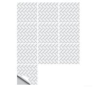 KHIronHive 10PCS PVC Wall Stickers 30Cm X 30Cm Home Wall Decals Easy Clean Installation Peel And Waterproof Decorative Vinyl For Living Room Kitchen Bathroom Removable Modern Art Flexible Coverage DIY