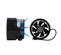 KHIronHive 12V Ducted Exhaust Fan 100-110mm Variable Diameter Low Noise Ventilation System With 110M3/H Air Flow For Bathroom Kitchen Greenhouse Indoor Outdoor Air Extraction 3600RPM(Air inlet)