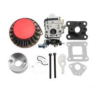 KHIronHive 15Mm Carburetor Rebuild Kit With Air Filter For 2-Stroke/ 47Cc/ 49Cc/ For MINI Motorcycle Pocket Bike Engine Repair Parts Replacement Set