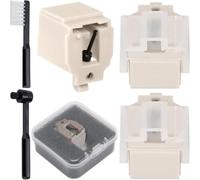 KHIronHive 3 Pack ATN3600L Replacement Stylus For Audio-Technica Turntables Precise Fit For AT-LP60X AT-LP60 AT-LP60XBT AT-LP2D 0.6 Mil Conical Tip Carbon Fiber Cantilever With Brushes