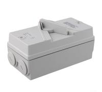 KHIronHive 3 Pole Disconnect Switch 35A 110-440V IP56 Waterproof Isolator With Silver Contacts For Solar Industrial Agriculture Outdoor Use White ABS Breaker Box