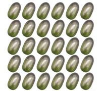 KHIronHive 30 Pcs Realistic Foam Olives Artificial Fruit Models Green Decor Simulation For Home Restaurant Photography Events Reusable Lightweight Centerpiece 26.5x16mm
