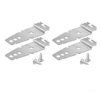 KHIronHive 4 Pack Dishwasher Bracket With Screws, Stainless Steel Replacement Clips For Part 8269145, Mounting Hardware For Secure Rack Repair And Easy Installation