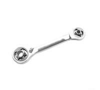 KHIronHive 52-in-1 Adjustable Socket Wrench Set with 360° Rotating Head, Chrome Vanadium Steel Ratchet Spanner for Tight Spaces, Ergonomic Non-Slip Handle, Multi-Size Metric & SAE Tool Kit(6-14mm)