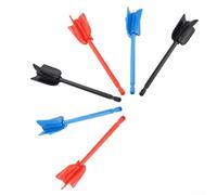 KHIronHive 6PCS Epoxy Mixer Paint Drill Attachments, 4-Propeller Paddle Stirrers For Resin Latex Oil Paint, Reusable Plastic Mixing Heads For Drills Up To 1000 RPM, Black Red