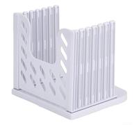 KHIronHive Adjustable Bread Slicer Cutting Guide for Uniform Homemade Bread and Toast, Foldable Compact Kitchen Tool for Bagels, Cheese, Fruits and Vegetables, Dishwasher Safe for 16 x 15 x 14.5 cm