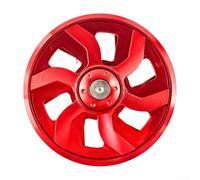 KHIronHive Aluminium Alloy Motorcycle Radiator Fan Cover Rotating Cooling Guard Protector Debris Shield Weather Resistant Fitment for Various Bike Models Multi Colour(red)