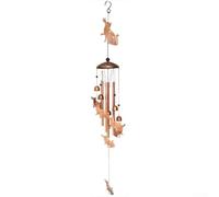KHIronHive Animal Iron Wind Chimes For Garden And Patio Outdoor Décor, 92Cm Light Brown Metal Wind Chime With Soothing Tones, Weather-Resistant Yard Ornament For Animal Lovers(kitten wind chimes)