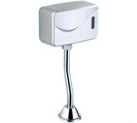 KHIronHive Automatic Smart Infrared Sensor Urinal Flusher Wall Mounted Copper Dual Flush Battery Powered Adjustable Detection Distance For Commercial Home Bathroom Silver(A Later)