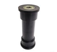KHIronHive Bearing Wheel For Rowing Machine, Plastic Pulley Roller Fitness Equipment Accessory With Smooth Sliding, High Load Capacity, Quiet Operation, 9.1cm Black Replacement Part