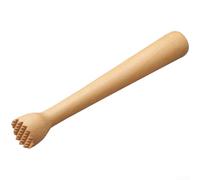 KHIronHive Beech Wood Cocktail Muddler Diamond Head Juicer For Efficient Ice Fruit Crushing Lemon Press Bar Stirring Ergonomic Handle Drink Tool For Home Bars Milk Tea Coffee Shops 25X3.5cm