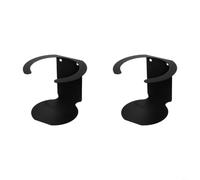 KHIronHive Black Iron Spray Can Holder Wall Mount Rack, 3.5 Inch Paint Bottle Organizer For Workshop Garage Craft Workspace, Heavy Duty Storage Shelf With Screws Included(2 Pieces)