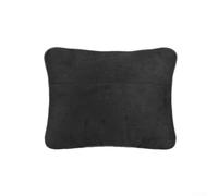 KHIronHive Car Lumbar Support Pillow And Neck Cushion Set, Soft Suede Fabric Waist Back Rest For Mercedes S-Class, Fit For All Vehicles Four Seasons Use Black Beige Gray(Black)