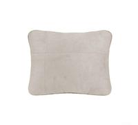 KHIronHive Car Lumbar Support Pillow And Neck Cushion Set, Soft Suede Fabric Waist Back Rest For Mercedes S-Class, Fit For All Vehicles Four Seasons Use Black Beige Gray(Beige)