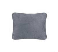 KHIronHive Car Lumbar Support Pillow And Neck Cushion Set, Soft Suede Fabric Waist Back Rest For Mercedes S-Class, Fit For All Vehicles Four Seasons Use Black Beige Gray(Gray)