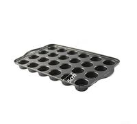 KHIronHive Carbon Steel Cake Pan, 12/24 Hole Muffin Cupcake For MOLD, Square Round Baking Tray For Mini Cakes, Even Heating Non-Stick Bakeware For Kitchen Oven Use(C)