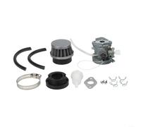 KHIronHive Carburettor Set With Air Filter For 2-Stroke 47Cc-49cc For MINI Motorcycles, Scooters, Pocket Bikes, Go-Karts And Generators, 13 Mm Intake, Aluminium Alloy