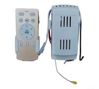 KHIronHive Ceiling Fan Remote Control With Voice Control, Variable Frequency 6-Speed Dimmer, 2.4G Wireless Operation For LED Light & Fan, Energy Efficient DC Motor Compatible, Gold Or White Finish(D)