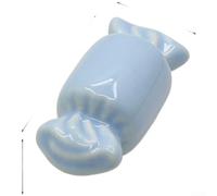 KHIronHive Ceramic Cabinet Handle, Modern Minimalist Single Hole Drawer Pulls, Colorful Pottery Knobs For Kitchen Wardrobe TV Stand Doors, Easy Install With Screws (Multiple Colors)(1361 Light Blue)