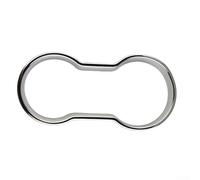 KHIronHive Chrome Cup Holder Cover Trim Bezel For Opel For VAUXHALL - For MOKKA - For BUICK- For ENCORE 2012-2018/, Silver ABS Interior Ring Surround Decoration
