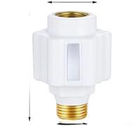 KHIronHive Electric Shock Protector For Water Heater Anti-Leak Safety Connector 12-Layer Insulation Metal And ABS Build Large Outlet General Fit For Bathroom Plumbing 69X2cm (1 Aluminum Tooth)