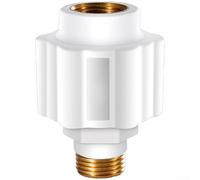 KHIronHive Electric Shock Protector For Water Heater Anti-Leak Safety Connector 12-Layer Insulation Metal And ABS Build Large Outlet General Fit For Bathroom Plumbing 69X2cm (1 Copper Tooth)
