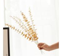 KHIronHive Eucalyptus Artificial Leaves Stem 45Cm Plastic Wedding Centerpiece Foliage For Table Arrangements Home Door Wall Décor Celebration Craft Floral Display
