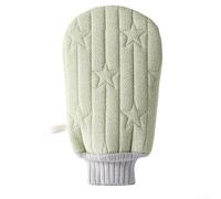 KHIronHive Exfoliating Bath Towel for Body Scrub, Textured Washcloth for Deep Cleaning and Rich Lather, Quick Drying Bathroom Accessory for All Skin Types, 5.5x9 Inch(Green)