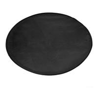KHIronHive Fireproof BBQ Grill Mat High Temperature Resistant Coated Fiberglass Non Absorbent Heat Shield Protects Deck Patio Grass From Sparks And Grease Stains (Black 11 Inches)