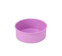 KHIronHive Flexible Nonstick Silicone Cake for MOLD, Reusable Bakeware for Cheesecake Mousse Chocolate Desserts, Heat Resistant Kitchen Baking Tool for Oven Microwave Freezer, Multicolored(Tall 8-inch