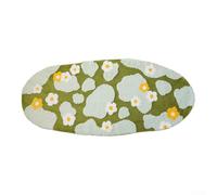 KHIronHive For 3D Green Moss Bath Mat Ultra Thick Soft Absorbent Non-Slip Shag Rug Machine Washable Microfiber Floor Decor Bathroom Bedroom Room Carpet 20X39 Inch(a)