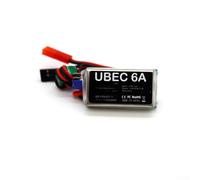KHIronHive For Ubec Voltage Regulator For RC Brushless Systems, 4A 6A 8A Output With 5V 6V 7.4V Multi-Level Regulation, Magnetic Ring Filter For Airplane Quadcopter Flight Controller Stability(6A BEC)