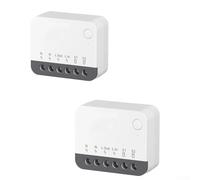 KHIronHive For ZIGBEE 3.0 Smart Light Switch Module, Compact For MINI Relay For Voice Control With For ALEXA, Supports External Rocker Switches, 10A 120V, Two-Way Control For Home Automation, White,