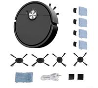 KHIronHive Fully Automatic 3-in-1 Robot Vacuum Cleaner With Sweeping And Mopping Functions, Smart Navigation, Multiple Cleaning Modes, Anti-Drop And Anti-Collision Sensors(Black)