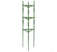 KHIronHive Garden Plant Support Bracket Kit 11 X 24.5 X 120 Cm PP+PE Plastic-Clad Steel Pipe Frame For Tomato And Flower Growth, Space-Saving Vertical Gardening Structure(1 kit)