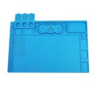 KHIronHive Heat Resistant Silicone Soldering Mat 48X32cm Non-Slip Flexible Work Pad For Electronics DIY Repair TE-506 Large Silicone Workspace For Phones Watches Computer Maintenance