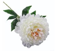 KHIronHive Large Artificial Peony Flower 75Cm Tall Simulated Fake Bloom For Home Decor Wedding Party Office Centerpiece Arrangement Plastic Stem Realistic Look(white)