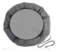 KHIronHive Mesh Rain Cover For Water Storage Tanks, 95Cm Diameter Garden Net Filter, Polyester Protection Screen With Fine Stitching, Black Yellow Gray(Black)
