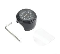 KHIronHive Motorcycle Handlebar Clock Watch With For Night Vision For DIAL, Aluminum Alloy Bike Bar Mount Gauge For 22Mm 7/8" And 25.4mm 1" Handlebars, Fit For Most Motorcycles And Bicycles
