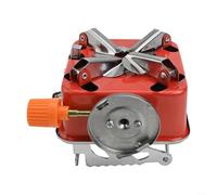 KHIronHive Outdoor For MINI Square Stove, Portable Folding Gas Camping Cooker With Windproof Burner Head, Stainless Steel And Aluminum Alloy Picnic BBQ Gear For 3-5 People, Orange