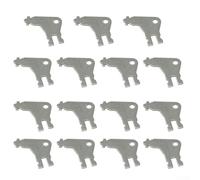 KHIronHive Paper Towel Dispenser Key, 30-Pack Silver Double-Sided Replacement Keys For Commercial Toilet Tissue And C-Fold Multi-Fold Dispensers, Fits Many Brands(15pcs)