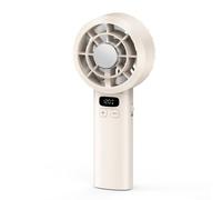 KHIronHive Portable Handheld Fan With 120 Settings, Quiet Brushless Motor, Compact ABS Design For Travel Outdoor Home Use, Rechargeable For Mini Cooling Device(apricot)